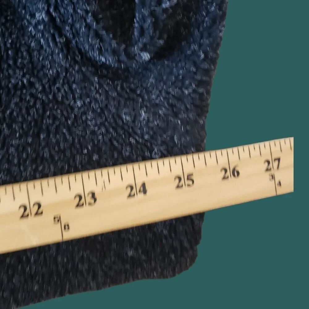 Porsche Design Vtg Pullover Sweater W/ Quarter-Zip & Embroidered Logo Blk Large